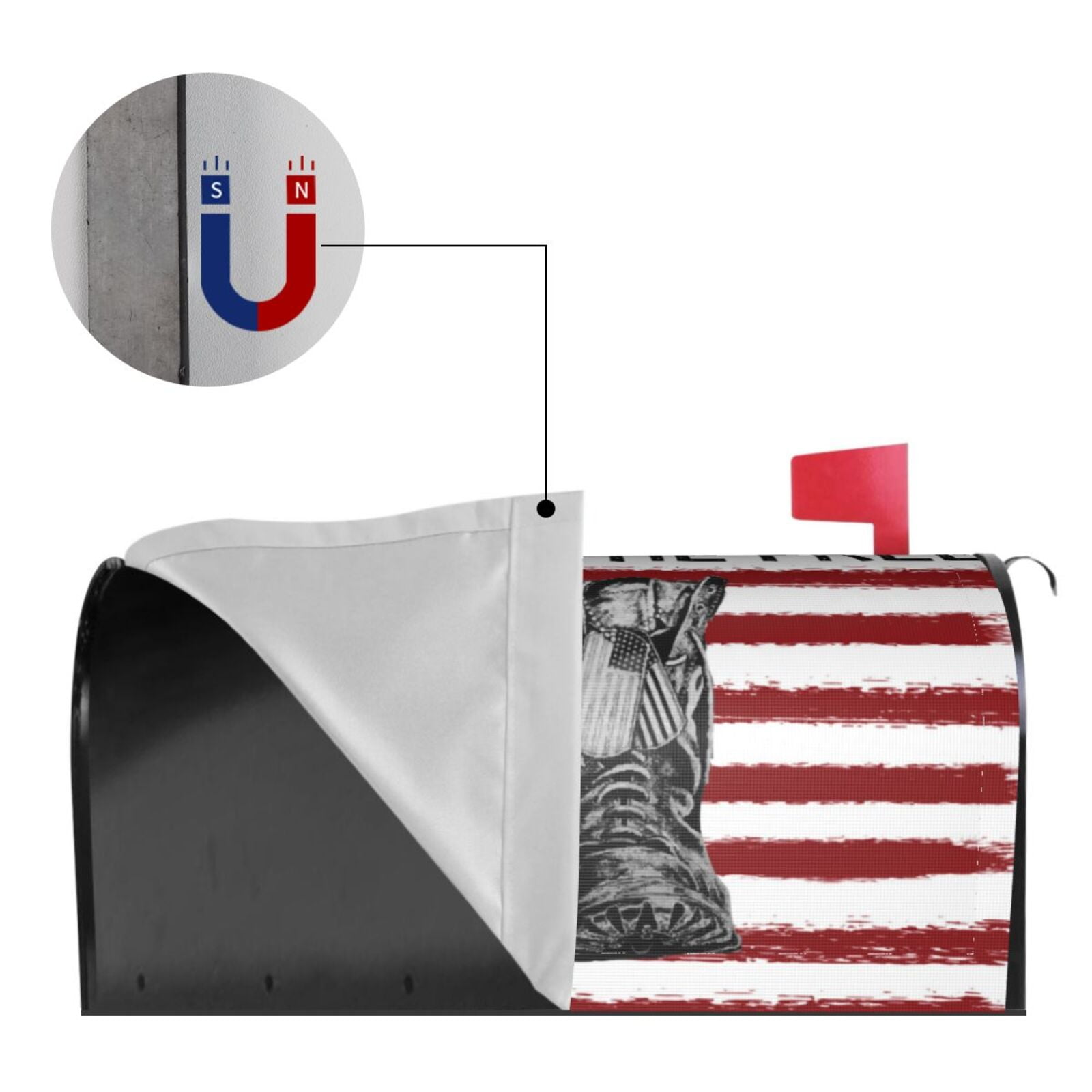 Kdxio Magnetic Mailbox Cover 21x18 in Mailbox Cover Outdoor Decoration Holiday Mailbox Covers for Home Garden Yard-21x18 in