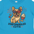 thumbnail image 4 of Inktastic Star-spangled Cutie Dog USA Boys or Girls Toddler T-Shirt, 4 of 5