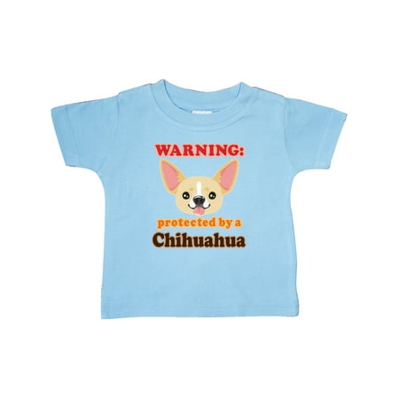 

Inktastic Protected by a Chihuahua Gift Baby Boy or Baby Girl T-Shirt