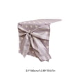thumbnail image 3 of Christmas Table Flag Bows Heart Pattern Decorative Table Runner Tablecloth, Polyester, Red/Pink/Yellow/Purple, 180 x 38 cm, 1 pc, 3 of 6