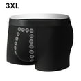 thumbnail image 4 of Qarigey Pantalón enérgico de terapia magnética de poliéster para hombre, tela transpirable sexy, fácil de limpiar y a la moda Ropa interior Negro 3XL, 4 of 6