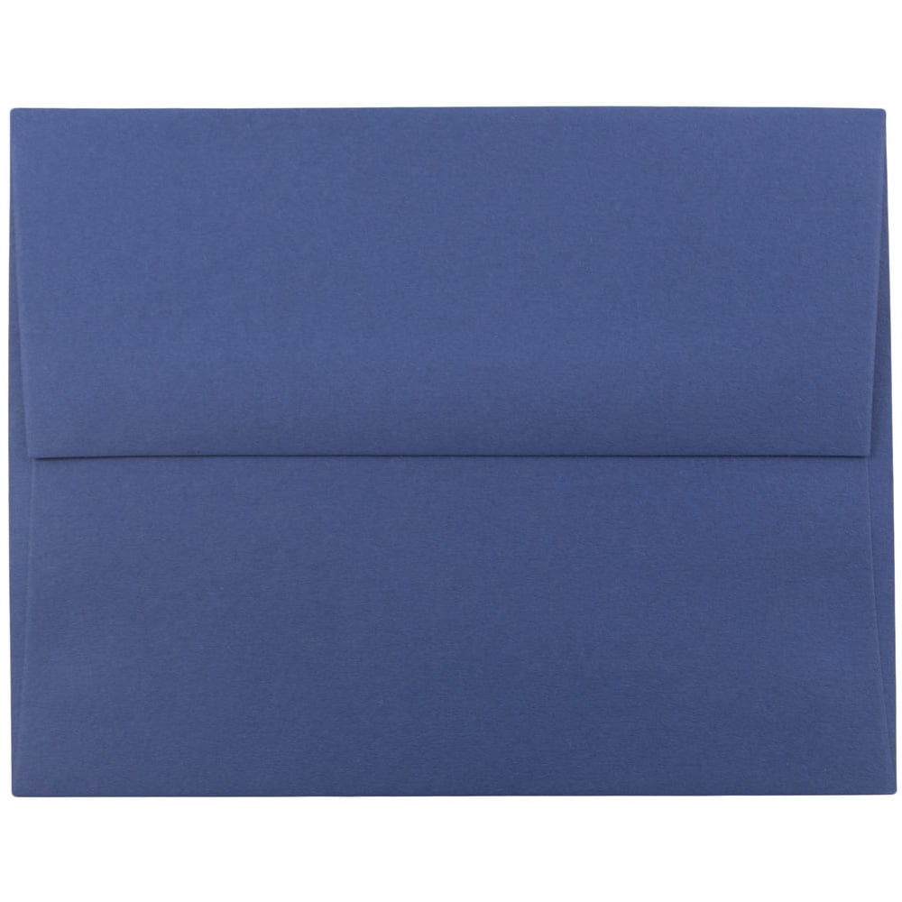 JAM A2 Envelopes, 4 3/8 x 5 3/4, Dark Blue, 50/Pack - Walmart.com