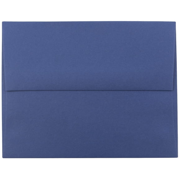 JAM Paper A2 Envelopes, 4 3/8 x 5 3/4, Dark Blue, 25/Pack