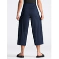 thumbnail image 5 of Dragon Fit Womens' Yoga Pants with Pockets and Tummy Control High Waist in Flare Crop, 5 of 6