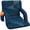 Blue, variant on SereneLife Stadium Seat with Back Support, 21-Inch Wide Padded Bleacher Chair, 6 Recline Positions, Armrests, Cup Holder & Shoulder Straps, Black