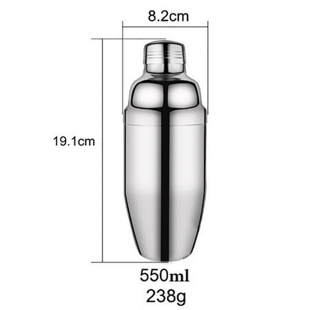 

1Pc Stainless Steel Cocktail Shaker 250/350/550/750ml Mixer Wine Martini Boston Shaker Home Bartender Drink Party Bar Tools