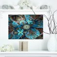 thumbnail image 1 of Design Art - Fractal Blue Flowers, 1 of 3