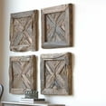 thumbnail image 2 of Uttermost Rennick 21 Pouces Carré Récupéré Bois de Pin Rustique Art Mural Décoratif, 2 of 2