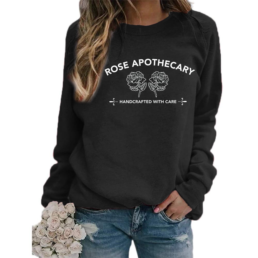 rose print sweatshirt