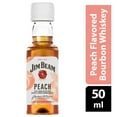 thumbnail image 2 of Jim Beam Peach Infused Straight Bourbon Flavored Whiskey, 10 Pack 50 ml PET Bottles, 33% ABV, 2 of 8