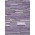 thumbnail image 2 of Addison Rugs Chantille Indoor/Outdoor Transitional Stripes Purple Washable Rectangle Rug, 5' x 7'6", 2 of 6