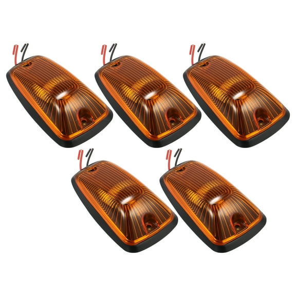 5pcs Top Cab Marker Light Roof Running Lamps Yellow Covers Lens Yellow LED Light for Chevrolet K2500 1998 2000