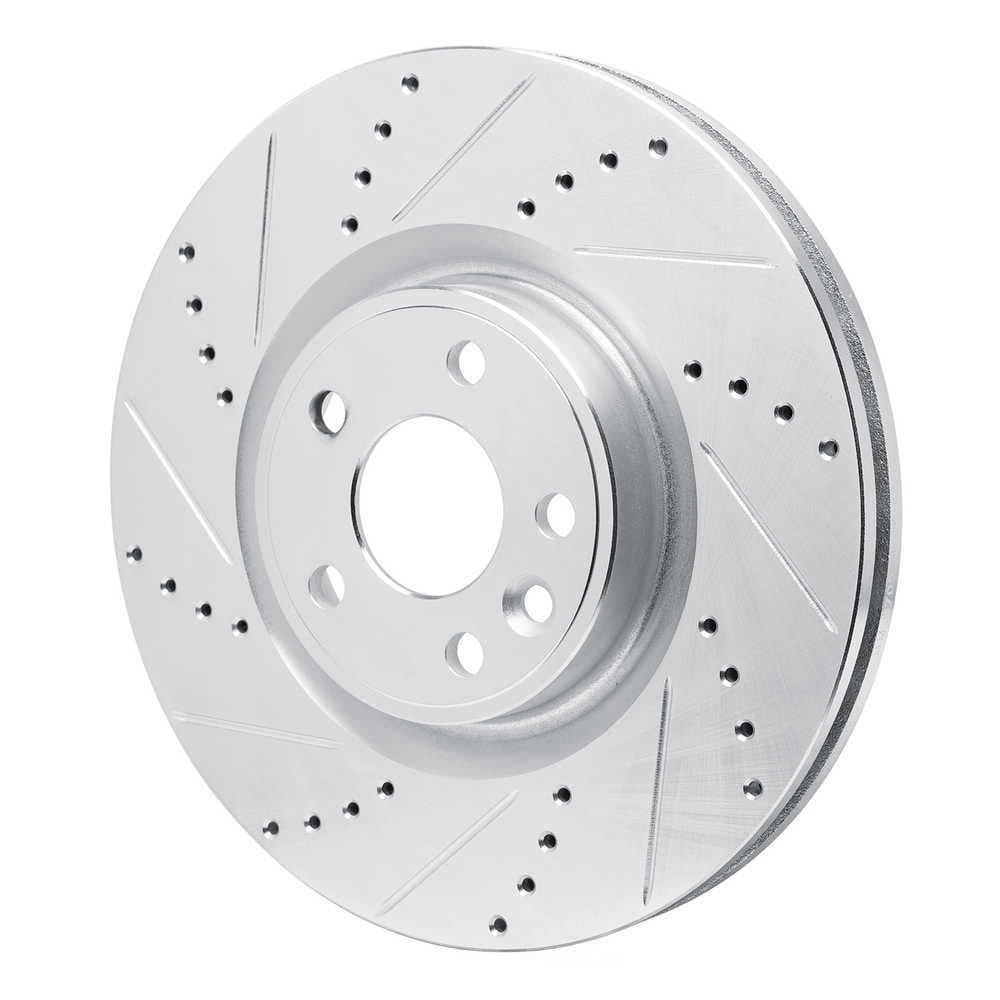 Dynamic Friction Company 631-20042L DFC Brake Rotor - Drilled And Slotted - Silver