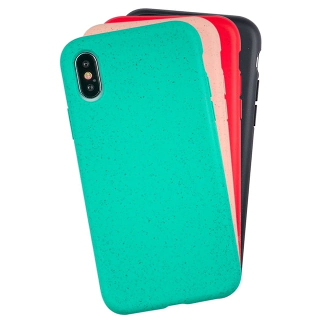 Funda para iPhone XS, Case InstaCase Biodegradable Negro EcoFriendly iPhone XS, Protector para iPhone XS Biodegradables