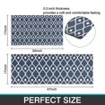 thumbnail image 7 of Navy Blue Geometric Quatrefoil Pattern Kitchen Rugs Sets Of 2,Anti Fatigue Kitchen Mat Rugs Non Slip Washable,Decorative Kitchen Floor Mats for Kitchen,Sink,Laundry,17"x30"+17"x47", 7 of 7