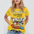 thumbnail image 3 of Cuphead T-Shirts for Men Women, Anime Short Shirts, Unisex Short Sleeve Tops, Crew Neck Tee Shirts, S-4XL, 3 of 8