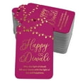 thumbnail image 1 of Inkdotpot 50 Pack Happy Diwali Favor Paper Tags Craft Real Gold Foil Hang Tag, 1 of 1