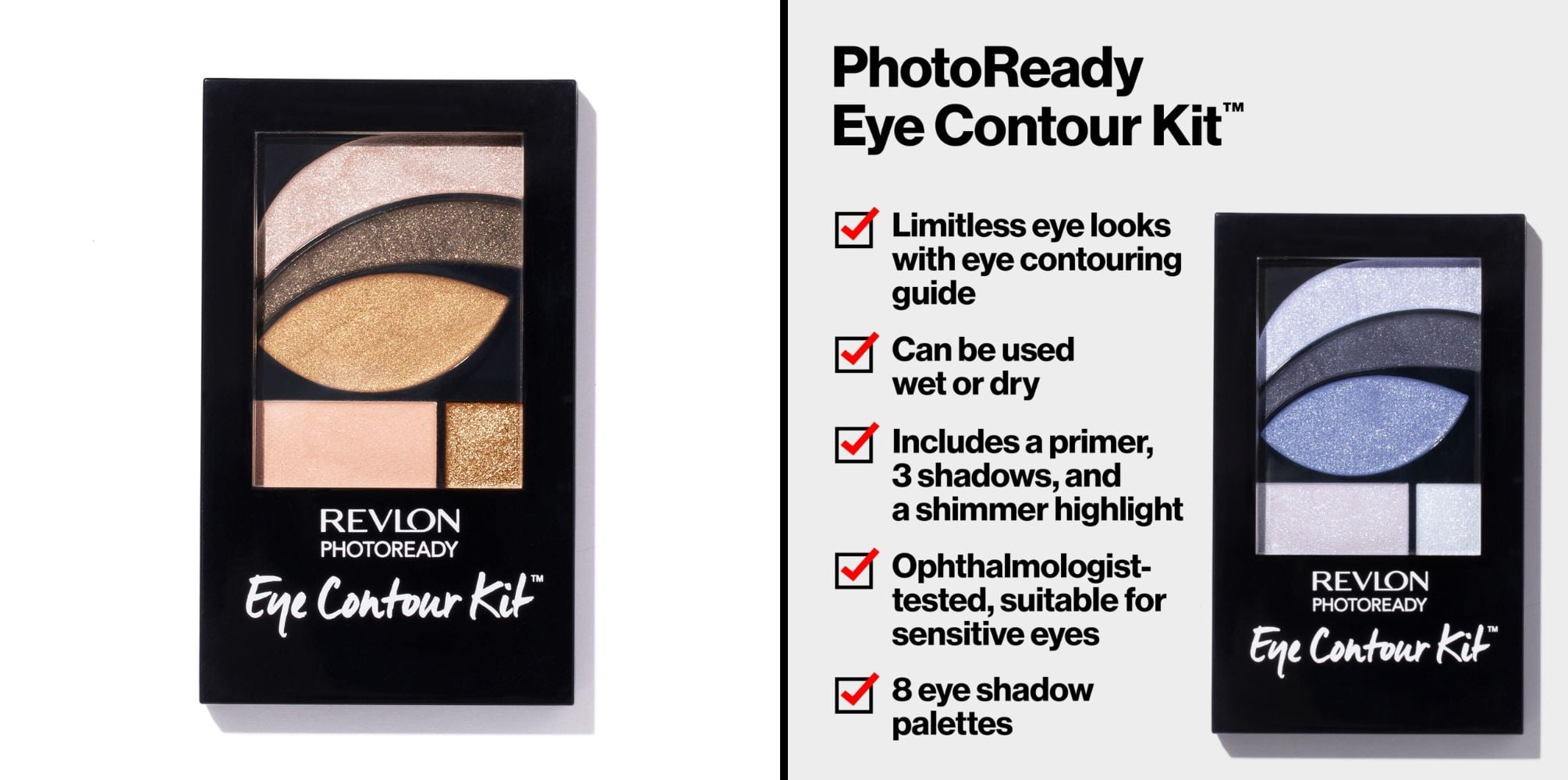 Revlon Eyeshadow Paette 505 Impressionist, 0.01 Oz & Revlon Eyeshadow Paette 523 Rustic, 0.01 Oz