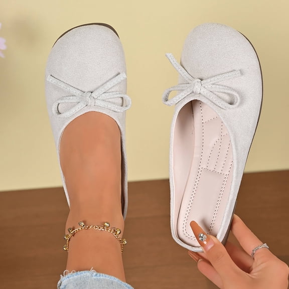 Wowcloth Women's Closed-Toe Slides – Summer Lightweight White Non-Slip Retro Fashion for Casual Wear with Dresses