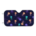 thumbnail image 6 of Lsque Sea Jellyfish Car Windshield Sun Shade | Accordion Folding Style Auto Shade for Car Truck SUV Van | Blocks UV Rays Sun Visor Protector | Medium, 6 of 7