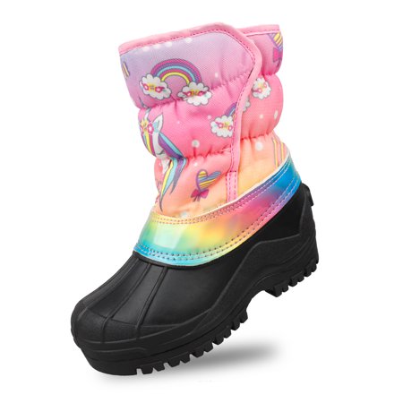 

Christmas Gift Girls Unicorn Snow Boots Toddler/Little/big Kids