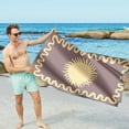 thumbnail image 6 of EUDIDV Absorbent Fine Fiber Double-sided Velvet Beach Towel With Drying And Water Absorption Digital Printing Sun Protection Shawl Swimming Bath Towel Quick Dry, 6 of 7
