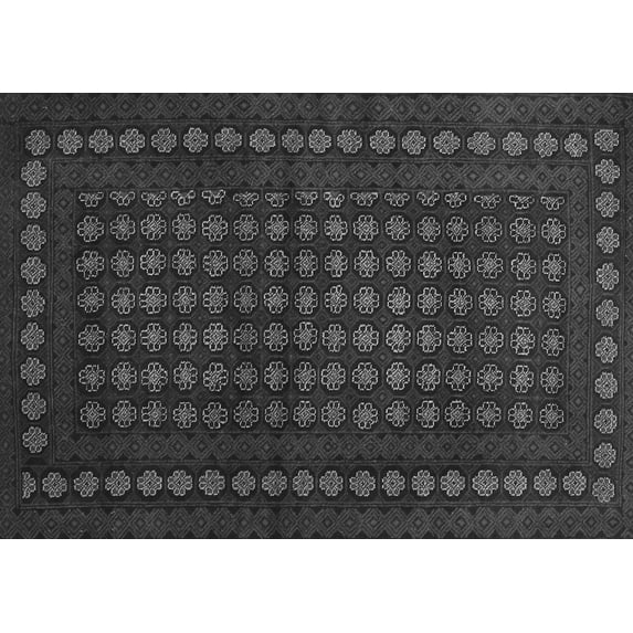 Ahgly Company Indoor Rectangle Abstract Gray Contemporary Area Rugs, 2' x 5'