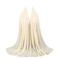thumbnail image 2 of ZSQDM Women's Chiffon Bubble-Textured Hijab Shawl - Plain Wrap Muslim Headscarf, 2 of 4
