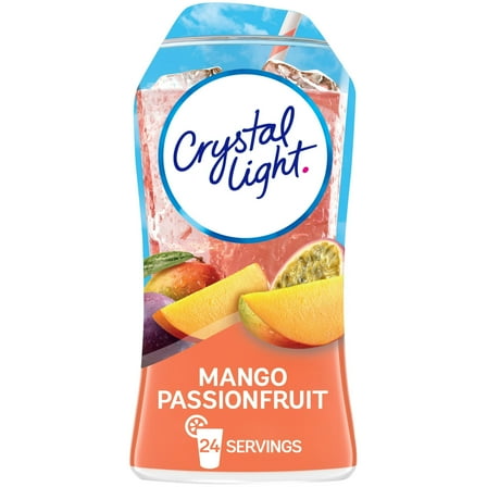 Crystal Light Liquid Mango Passionfruit Naturally Flavored Drink Mix, 1.62 fl oz Bottle, Pack of 5