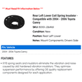 thumbnail image 2 of Rear Left Lower Coil Spring Insulator - Compatible with 2004 - 2006 Toyota Camry 2005, 2 of 2