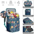 thumbnail image 5 of Travel Cooler Bag - Pioneer Flower Floral Print Pattern Camping Beer Cooler Backpack with Bottle Opener- Waterproof Insulated Picnic Backpacks - Cooler Bag for Beach, 5 of 6