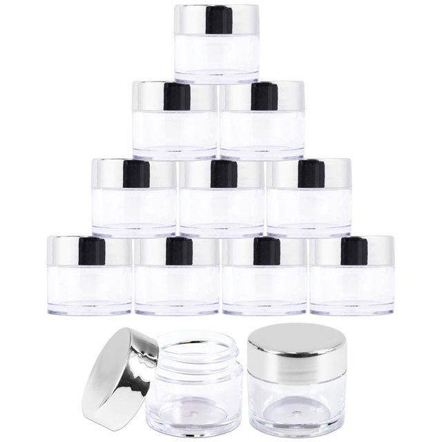 Jars Beauticom, de pared gruesa, redondos, a prueba de fugas, 7 ml (24 unidades)