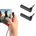 thumbnail image 3 of Lightweight Audio Adapter, Right Angle 90 Degree 3.5mm Male To Female Audio Adapter, For Devices With 3.5mm Interface, 3 of 8