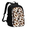 thumbnail image 1 of Balery Cow Tie Dye Mochila con carga USB para hombre y mujer - Mochila impermeable y antirrobo para laptop con puerto USB para viajes, trabajo, 1 of 6