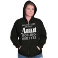thumbnail image 5 of Cute Funny Favorite Cool Auntie Aunt Zip Hoodie Sweatshirt Women Brisco Brands X, 5 of 6