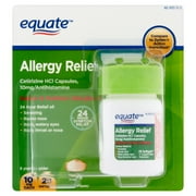 Equate Allergy Relief Certirizine Softgels, 10 mg, 25 Ct