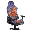 thumbnail image 2 of FUIALDOLG Starry Sky Octopus Print Office Chair Covers Stretch Soft Gaming Chair Cover with Armrest Non-slip Stain Resistant Computer High Back Chair Slipcovers Washable, 2 of 9