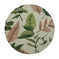 thumbnail image 4 of Autua Fabric Leaves Design Round Tablecloth Stain-Resistant Washable 42"-46, 4 of 8