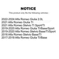 thumbnail image 2 of CMX Rear Ceramic Disc Brake Pads CMX-D1989 for Car Alfa Romeo Stelvio Giulia, 2 of 9