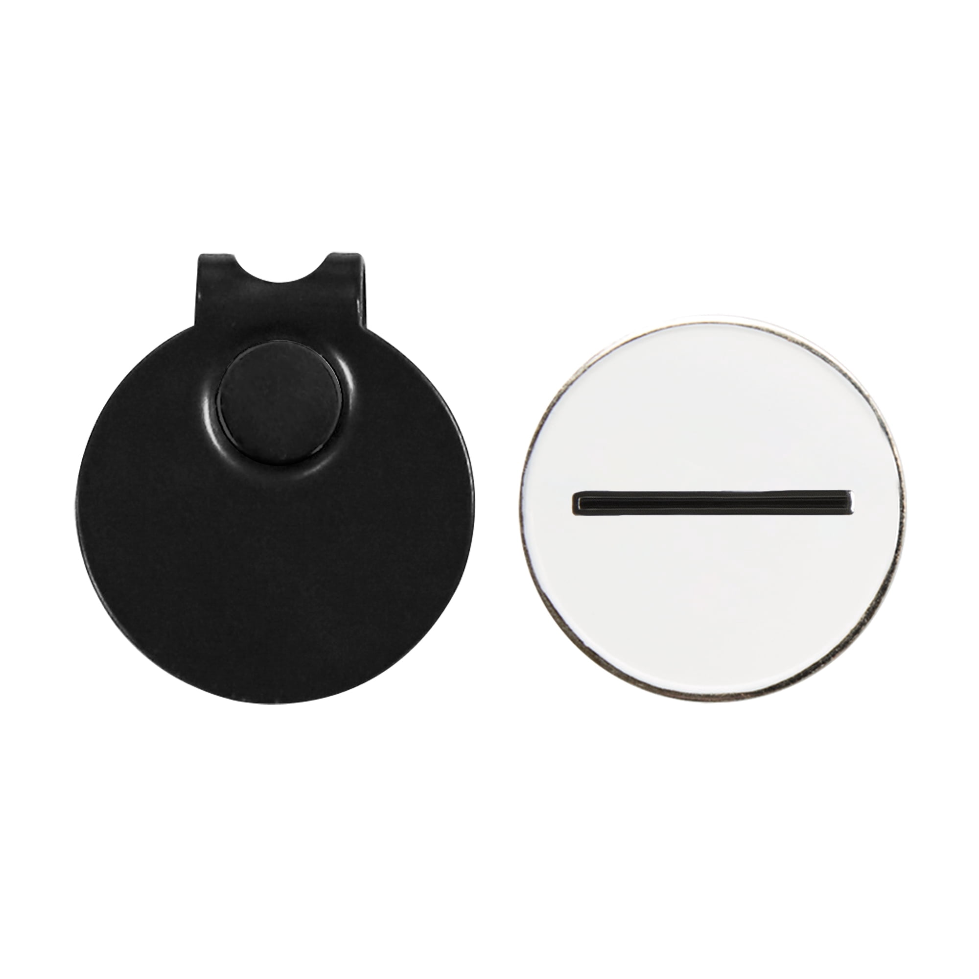 Athletic Works Golf Ball Markers Hat Clip, 2 Piece, Black