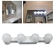 thumbnail image 5 of para espejo de tocador, portátiles, 4 bombils, l de maquilje, luz cosmética USB reguble para espejos de baño, vestidor, armario de Zulema Maquillar las bombillas de las luces del espejo, 5 of 8