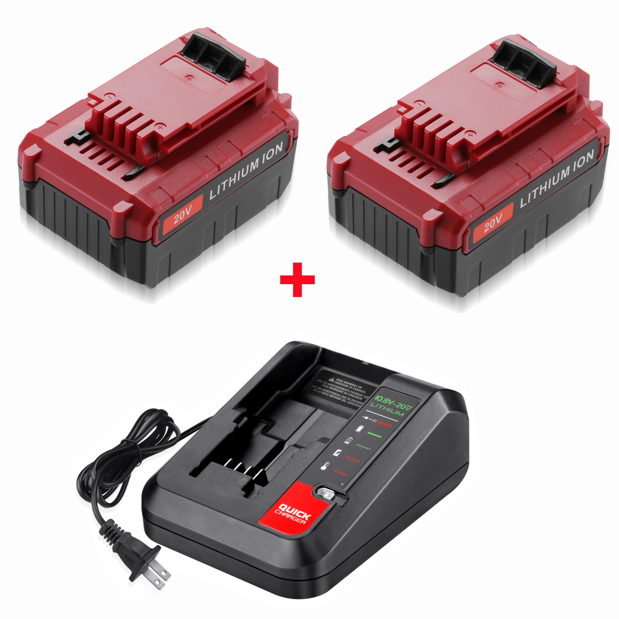 20V 6.0Ah Lithium 6.0 Battery & Qickly charger PCC681L PCC641 For Porter Cable 