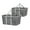 Charcoal, variant on Clevermade 2-Pack Collapsible Fabric Laundry Basket Container BLUE Denim Large Organizer Bag - WLM8 (02586-C)
