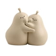 thumbnail image 2 of AMLESO Cute Hugging Pear Book Stand Ceramic Bookend Birthday Gift for Home,Office,Table White Size L, 2 of 8
