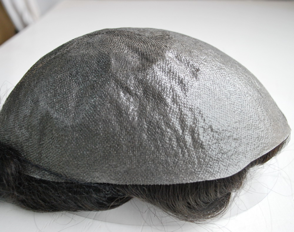 Men's Toupee Wig Natural Human hair System for Men Full PU Thin Skin Base