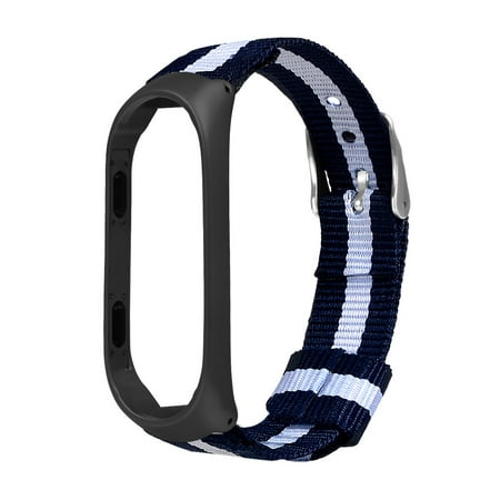 Yawap Luxury Nylon Ultrathin Metal Wristband Strap Watch Band For Xiaomi Mi Band 3