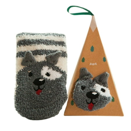 

Womens Fuzzy Socks Winter Warm Fluffy Soft Slipper Socks Animal Winter Warm Slipper Socks Sleeping Warm Socks Christmas Gift for Girls 3 Children s