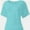 Aqua, variant on Womens Casual V Neck T Shirts Short Sleeve Loose Fit Summer Flowy Tops Tees