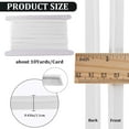 thumbnail image 2 of 10 Yards*11mm Piping Bias Tape White Trim Cord Polyester Ribbons for Sewing Craft Binding Tape Hemming Seaming Quilting Clothing Accessories Wrapping, 2 of 8