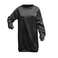 thumbnail image 6 of FRSASU Women'S Plus Size Top,Long-Sleeved Pocket Pullover Hoodie Dress Waist Sweatshirt Solid Tops, 6 of 7